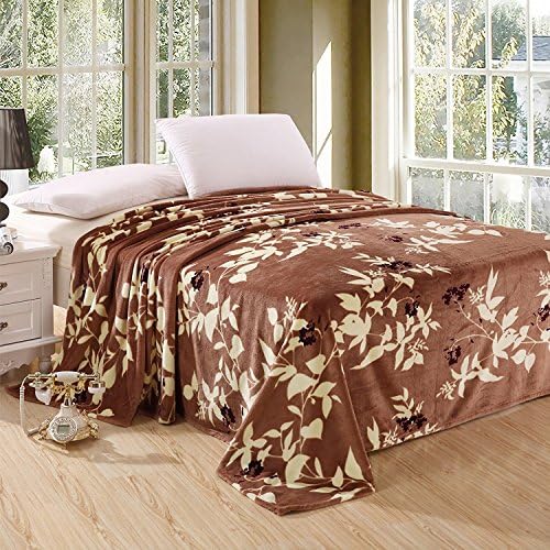 Soft Plush Coral Fleece Fuax Fur Flannel Throw/Blanket 79X89 Full/Queen (Tree Branch)