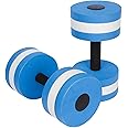 2PCS Aquatic Dumbbells Water Weights, Aerobic Exercise Foam Dumbbell Pool Fitness Barbells Foam Dumbbells Hand Bars Pool Resistance Exercise
