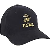Rothco USMC Cap with Eagle, Globe & Anchor Insignia - Officially Licensed Baseball Hat