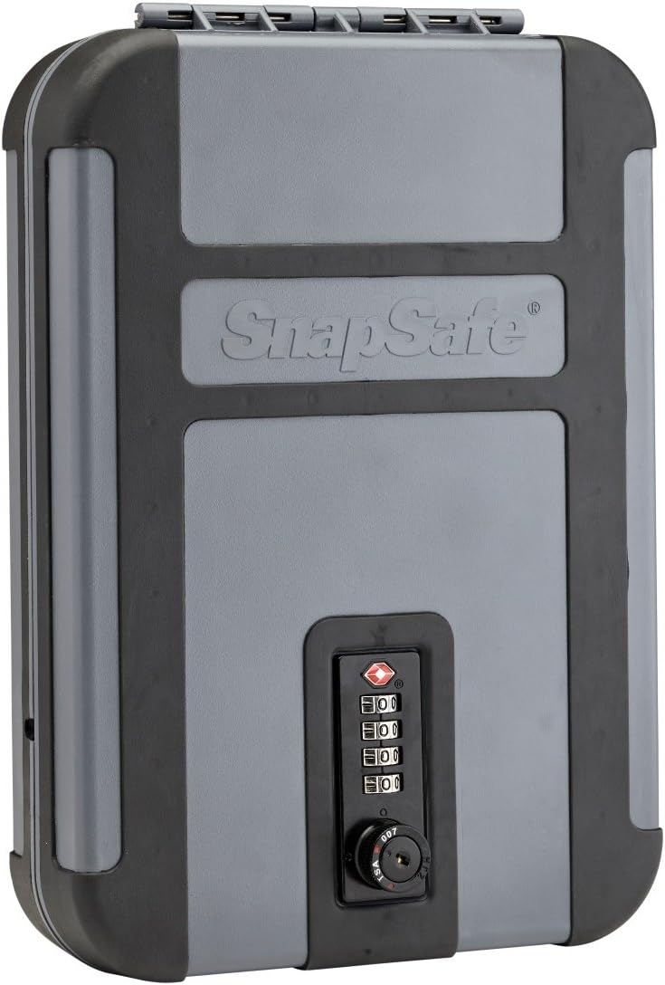Snapsafe Treklite Lock Box with Combination Lock, X-Large 75241, Portable Polycarbonate Handgun Safe & Case, TSA Lock Approved, Measures 10” x 7” x 2” : Sports & Outdoors