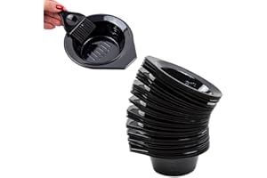 SALON SUPPLY CO Disposable Hair Dye Bowls - 50 Pack Hair Color Mixing Bowls for Salon and Professional Use - Plastic Color Bowls for Hair Dye Application and Mixing