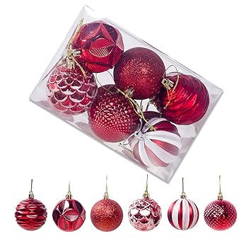 Amazon Com S Power Christmas Tree Shine Ball Decoration 6cm