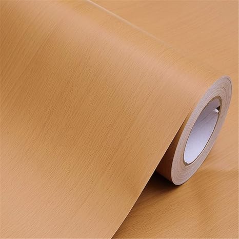 Amazon Co Jp 木目モダンプラスチック紙 シンプルpvc壁紙 自己接着壁紙 ワイプ可能 防湿 耐油性 お手入れが簡単 汚れにくい61cm 5m 真鍮 61cm 5m ホーム キッチン