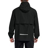 SWISSWELL Men's Breathable Pullover Rain Jacket Shell Waterproof Raincoat | Air Vent, Reflective Strip, Fully Taped Seams, Lightweight, Windbreaker, Packable, for Outdoor Hiking, Running, Cycling, Golf