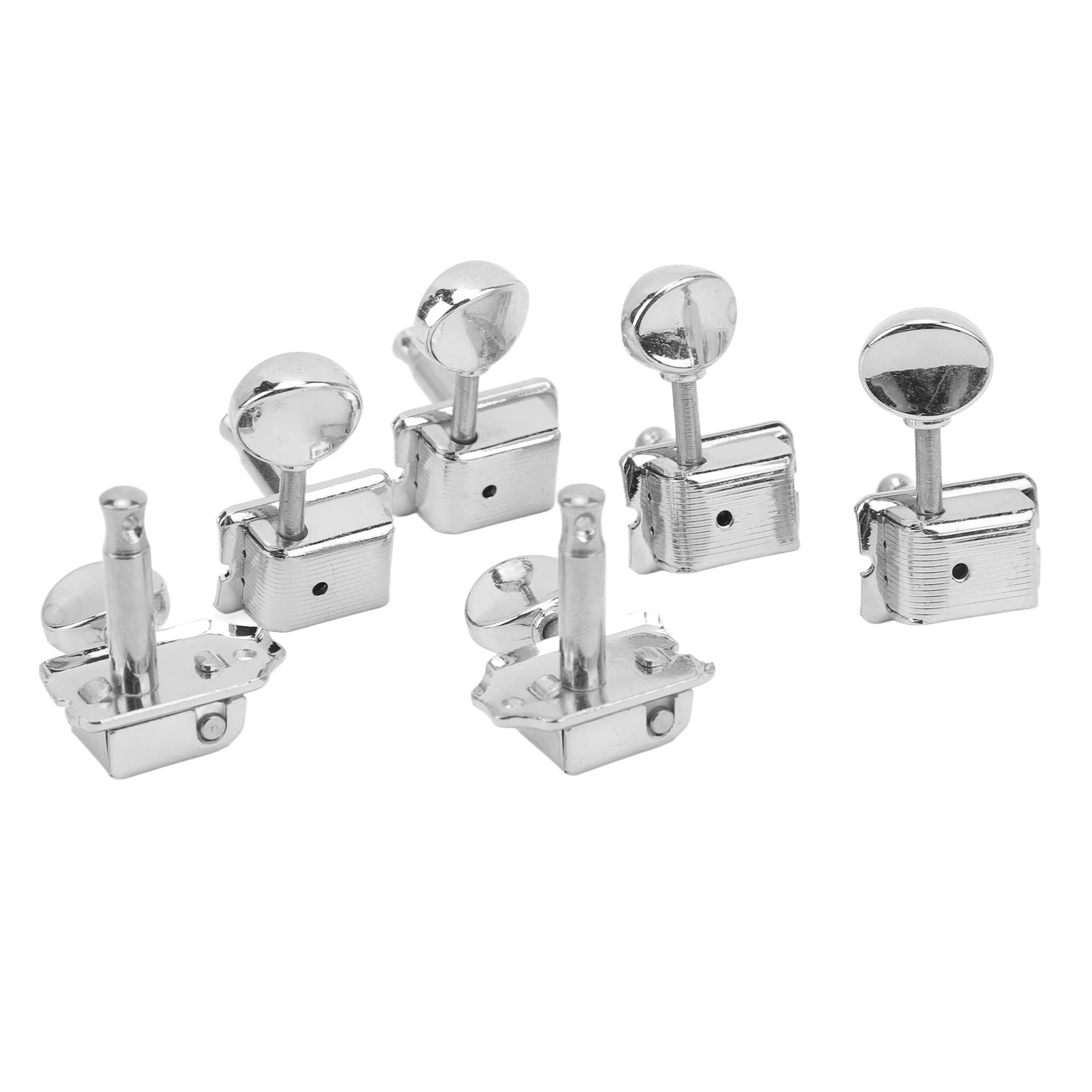Electric Guitar Tuning Keys, String Tuning Key 6Pcs Keep Tune Metal Professional for Replacement (Silver)