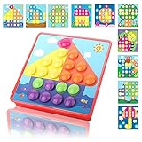 NextX Art Toy Color Matching Mosaic Pegboard Puzzle Games Early Learning Educational Toys for Boys and Girls