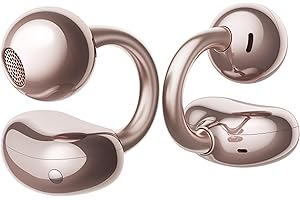 Huawei FreeClip Wireless Earbuds - Open Bluetooth Headphones, Durable Battery and AI Clear Sound - Lightweight in-Ear Headphones, IP54 Dustproof and Waterproof (Rose Gold)