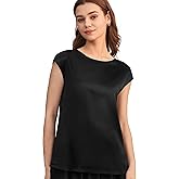 LilySilk Silk Blouse for Women Short Sleeve Summer Cool Comfy Charmeuse Silk Tops for Ladies