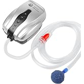 AquaMiracle Aquarium Air Pump Fish Tank Bubbler Aerator, All-in-One Fish Tank Air Pump Kit, Quiet Aquarium Bubbler