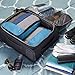 Amazon Basics 4 Piece Packing Travel Organizer Cubes Set - 2 Medium and 2 Large, Sky Blue