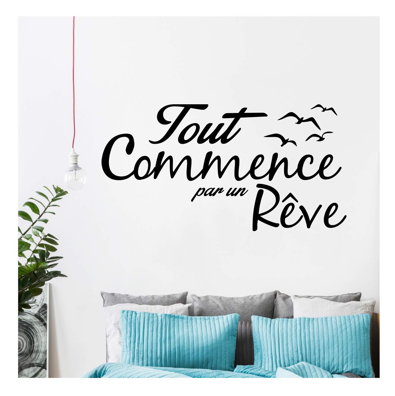 Ambiance-Live Sticker Everything Starts with a Dream Black