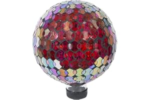 Echo Valley Products 8244 Helix Gazing Globe Outdoor Décor for Lawns and Gardens, Iridescent, 10 inches