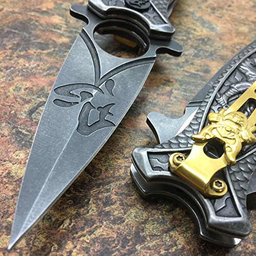 image for Masters Collection Folder Dark Stone Wash Stainless Sculpted Ninja Art
