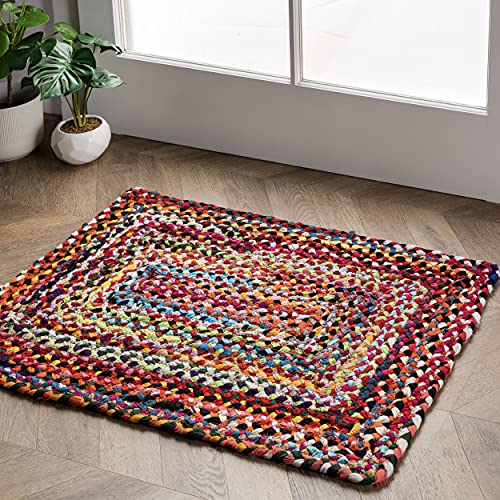 nuLOOM Tammara Bohemian Hand Braided Area Rug, 3' x 5', Multi Pricepulse