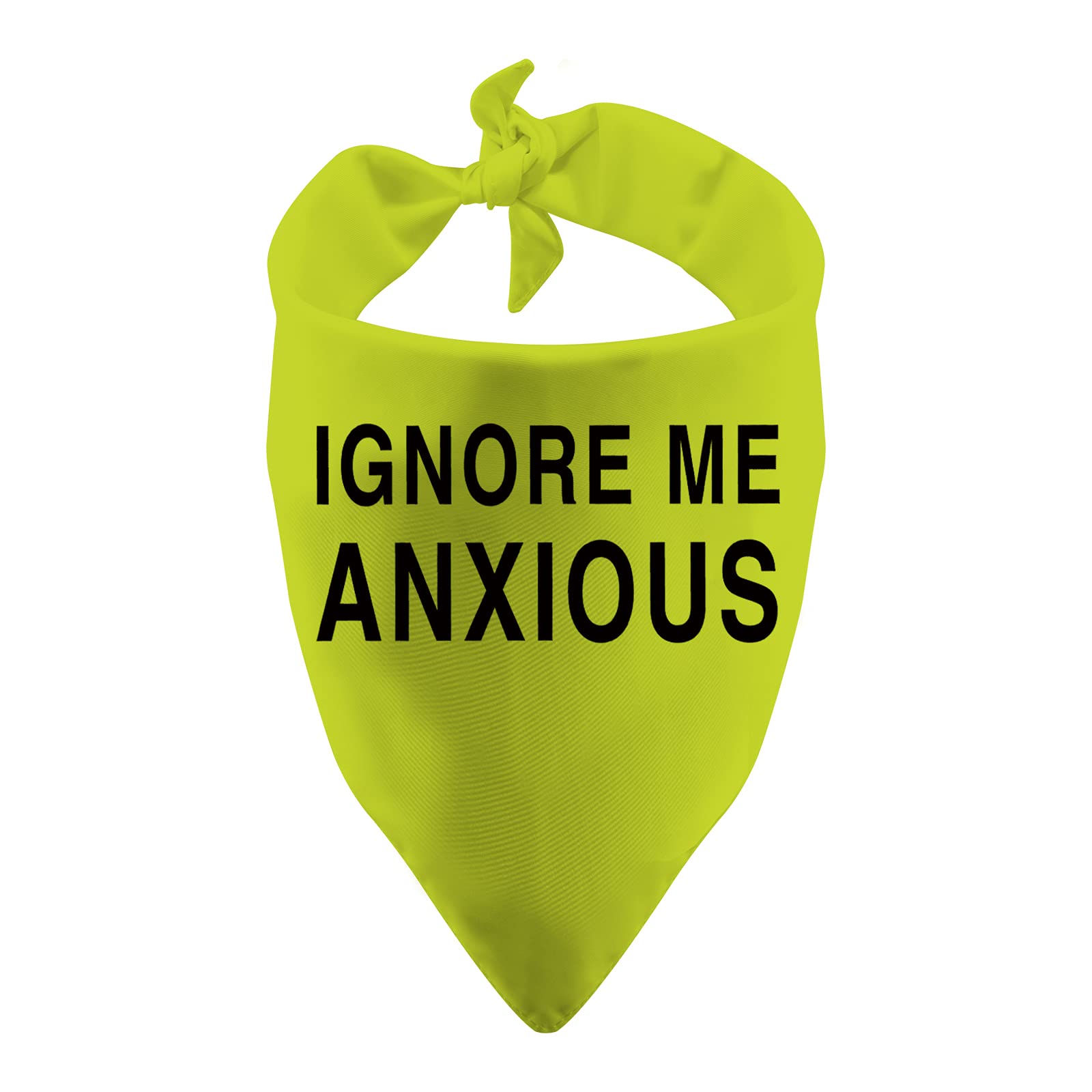 Yellow Dog Bandana Anxious Dog Ignore Me