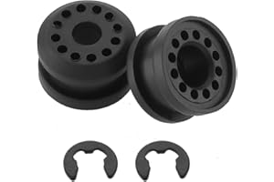 IFYKIM 2PCS Transfer Case Linkage Control Lever Bushing Grommet, Compatible with Dodge Ram 1500 2500 3500 Shifter Linkage Bushing 2002-2010, with 2 E-Clips Replace Number 68078974AA 68078975AA