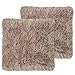Sweet Home Collection Plush Pillow Faux Fur Soft and Comfy Throw Pillow (2 Pack), Taupe