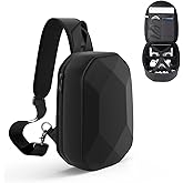 JSVER Carrying Case For DJI Mini Waterproof Shockproof Backpack Case Compatible with DJI Mini/Air/Mavic 1/AVATA Remote & Smart Controller, Propellers, Battery and Accessories