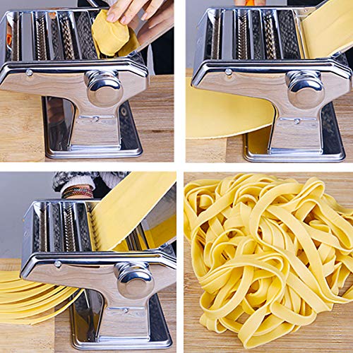 RRH Manual Pasta Maker 3 Cutting Die Stainless Steel Pasta Roller