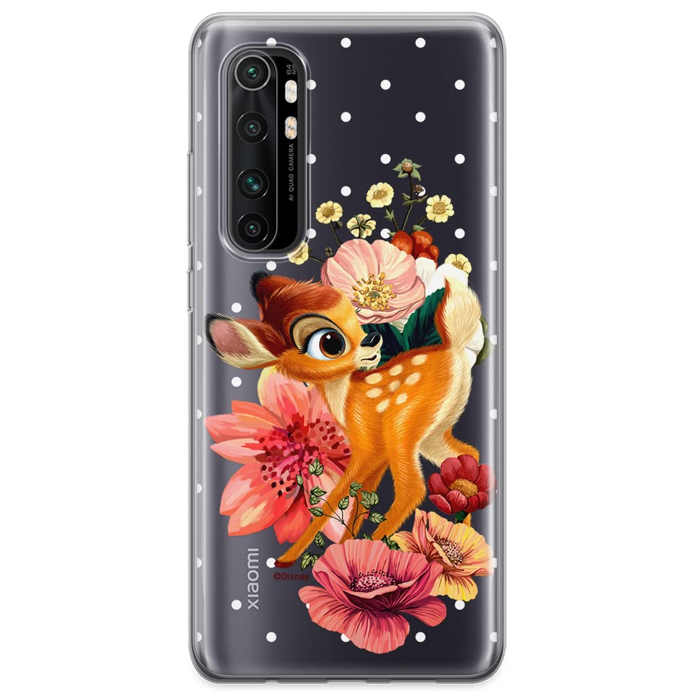 ERT GROUP mobile phone case for Xiaomi MI NOTE 10 Lite original and officially Licensed Disney pattern Bambi 014 optimally adapted to the shape of the mobile phone, partially transparent