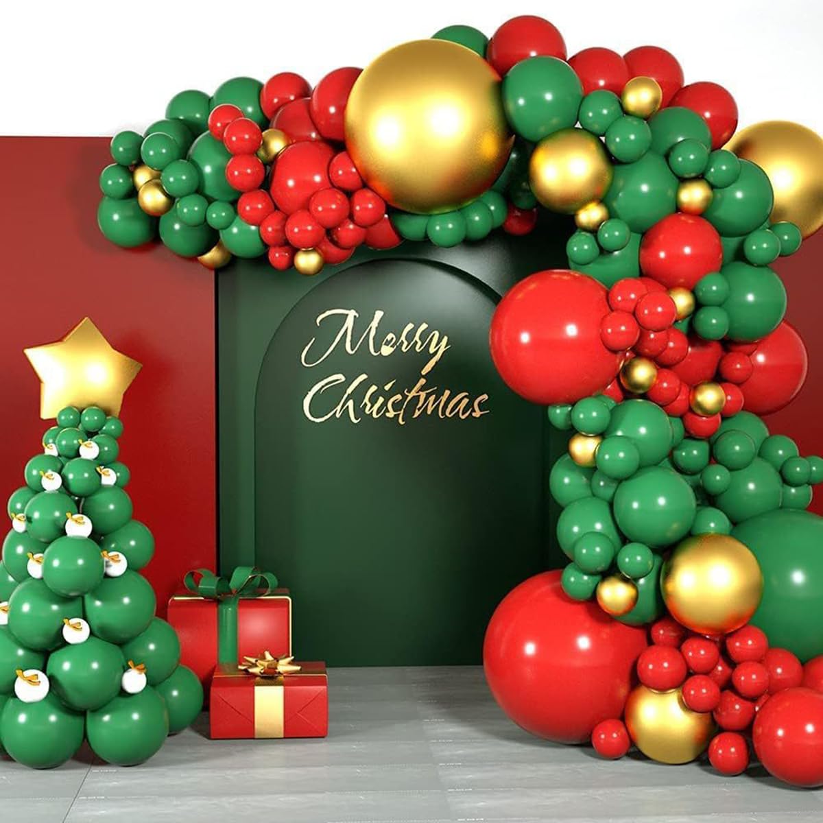 147 Pcs Christmas Balloons Decorations Christmas Balloons Garland Arch Garland Kit Christmas Backcloth Balloons Balloon Set Christmas Decorations Christmas Decorations Christmas Party Christmas