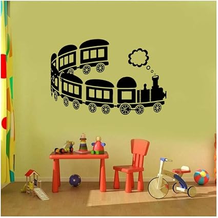 Tren de Dibujos Animados Pegatina de Pared calcomanía Vinilo decoración