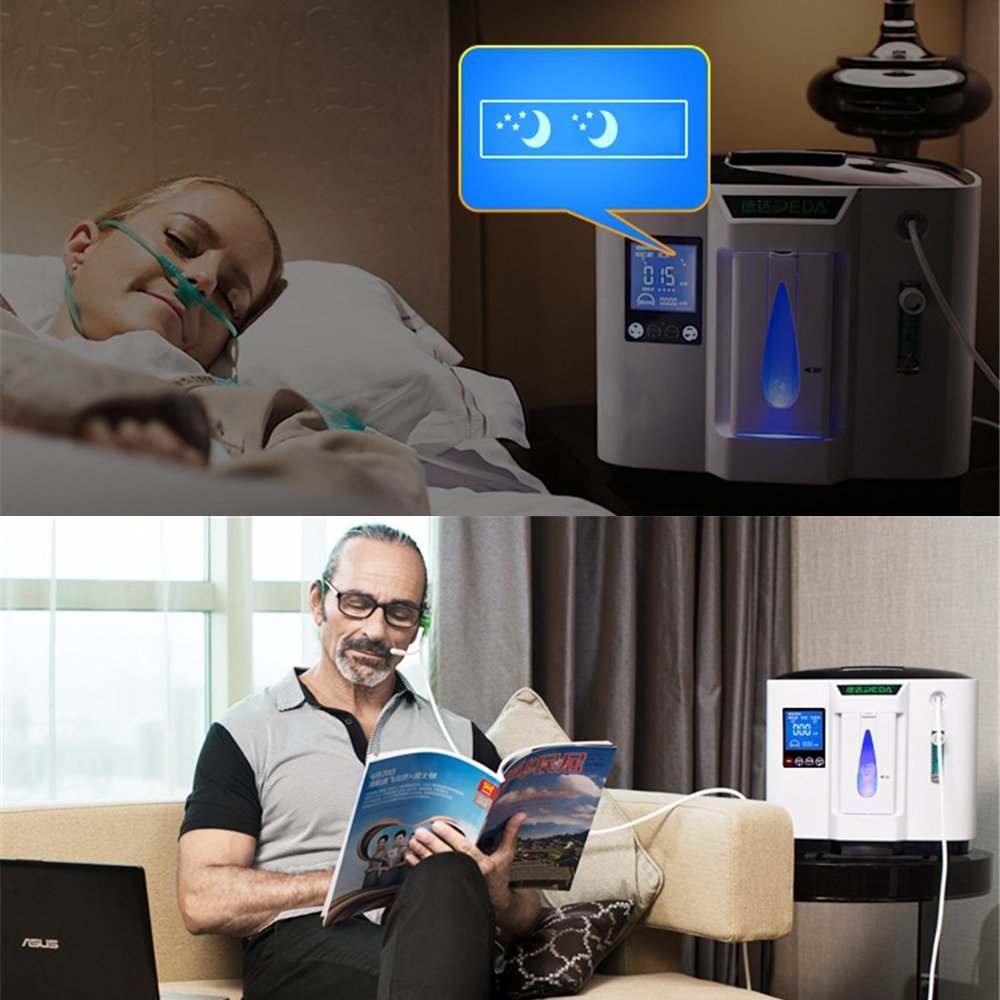 HUKOER Oxygen Concentrator, 16L/min Adjustable Portable Oxygen Machine