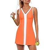 ReachMe Womens Tennis Dresses with Shorts Golf Outfits Athletic Dresses Active Workout Dress Activewear