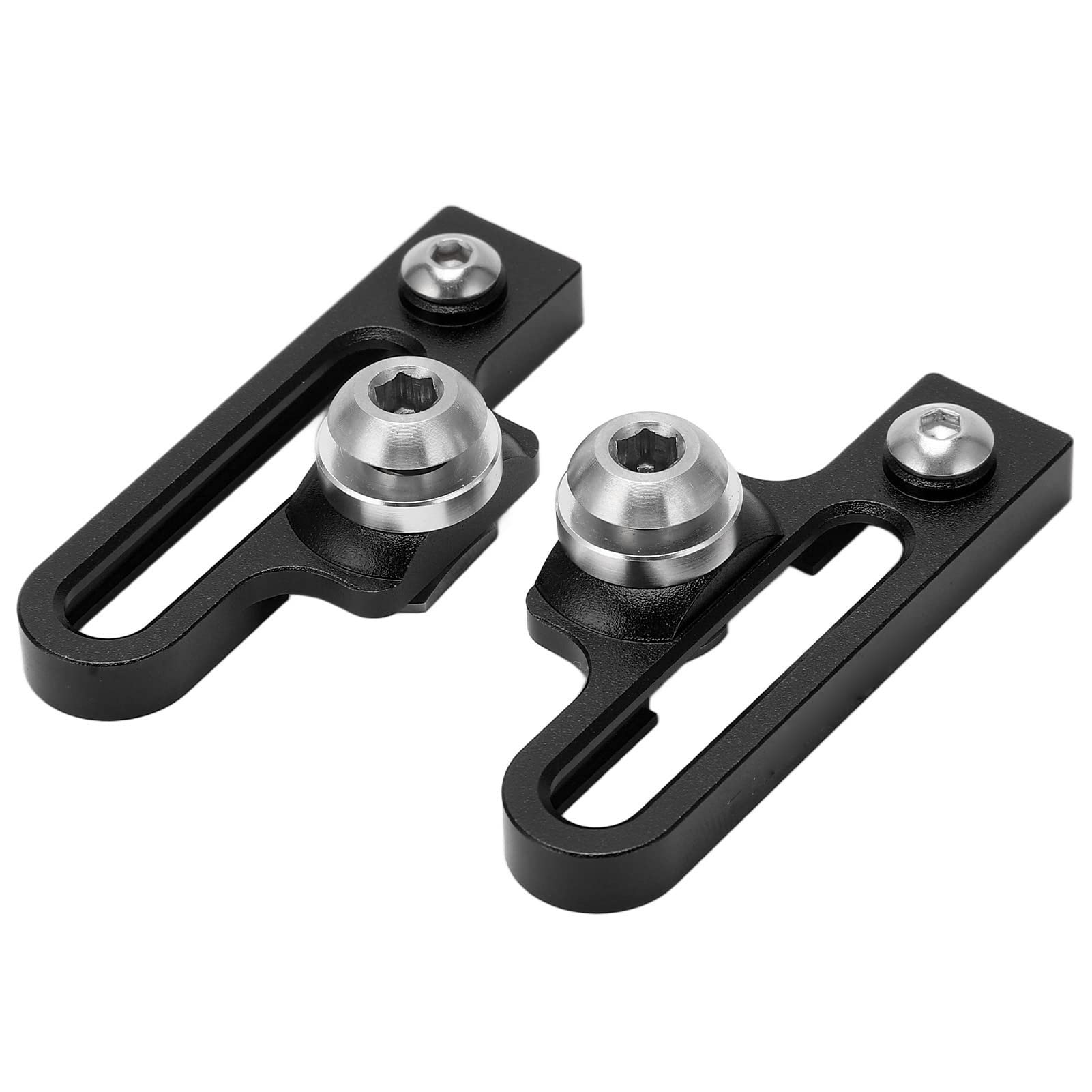 SPYMINNPOO Bike Brake Extension C Caliper Adapters 2Pcs, 55mm Aluminum Alloy C Brake Clamp Extention Convert Seat for Road Bikes(black)