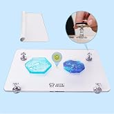 LET'S RESIN Resin Leveling Table, 16 x 12 in Adjustable Acrylic Platform | Adjustable Acrylic Platform with Silicone Mat Creates a Level Work Area for Resin Molds, Waves and Epoxy Projects
