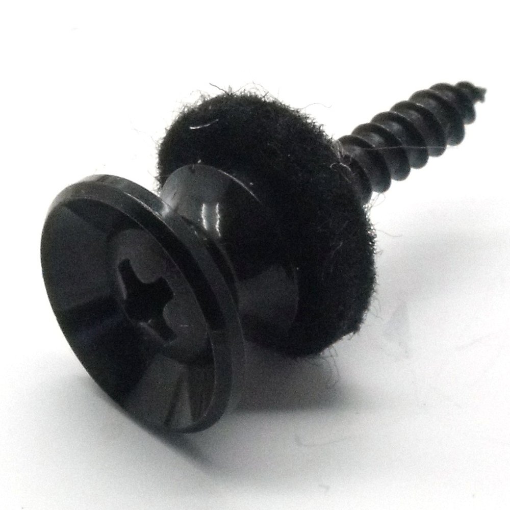 Guitar Strap pin in chrome black ofr gold (Black)