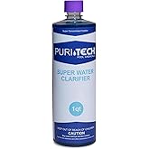 Puri Tech Chemicals Water Clarifier 1QT - Fast Acting Water Treatment - for In-ground and Above-Ground Swimming Pool - Cloudy Water Treatment Pool Clarifier