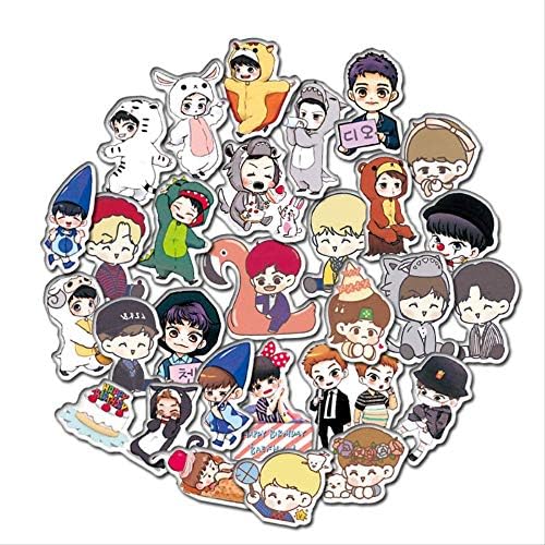 59 Pcs Cartoon EXO Stickers for Car Styling Bike Motorcycle Phone Laptop Travel Luggage Stationery Sticker