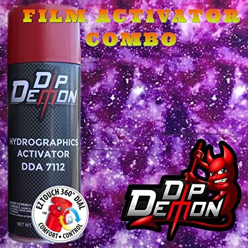 Hydrographic Film Galaxy Combo Kit Galaxy #3 Purple Stars Hydro Graphic Water Transfer Film Activator Hydro Dipping Dip Demon Hydrographics