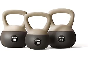 WeGym Soft Kettlebells with Cushioned Impact-Resistant Base and Anti-Slip, Wide-Grip Handle for Home Workouts, Weightlifting, and Full Body Strength Training