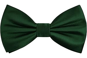Alizeal Pre-tied Adjustable Bow Tie for Men Formal Solid Tuxedo Bow Tie