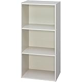 アイリスオーヤマ カラーボックス 3段 幅41.5×奥行29×高さ88cm オフホワイト CX-3