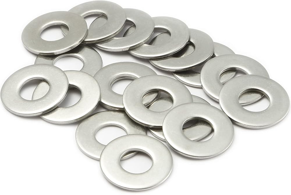 AMLOOPH M12 Washer 24mm OD 13mm ID 1.5mm Thick 20 Pack A2 304 Stainless