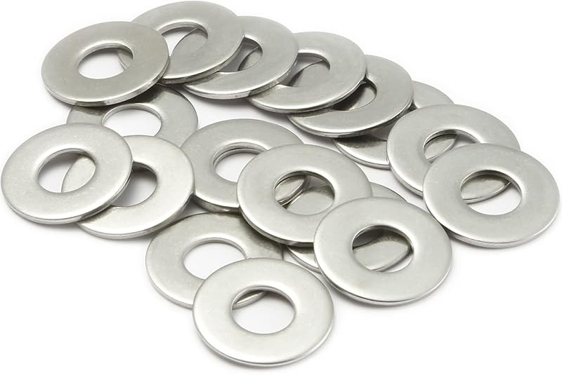 AMLOOPH M12 Washer 24mm OD 13mm ID 1.5mm Thick 20 Pack A2 304 Stainless