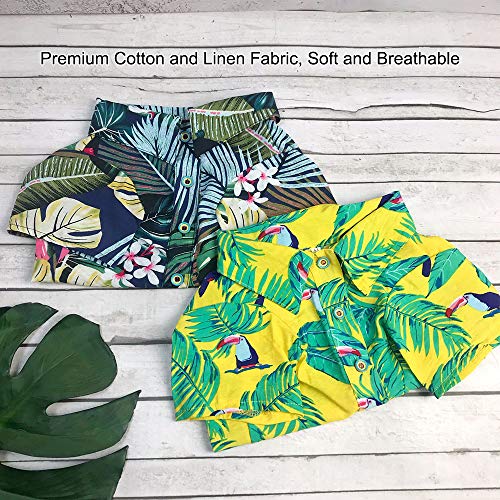 SUPOW Pet Hawaiian Breeze Camp Shirt, Dog Polo Sunscreen T Shirts, Sun Protection Lightweight Cute for Small to Medium Puppy Cool Summer Custom Vest - Thumbnail 3