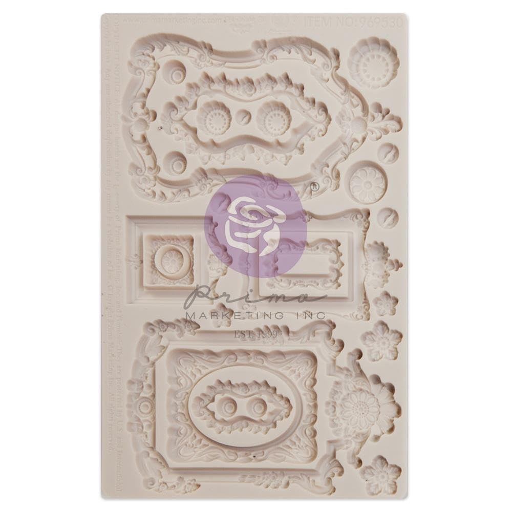 Prima Finnabair 5" x 8" Silicone Mould - Ornate Frames