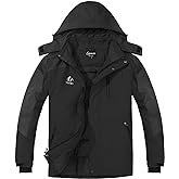 Spmor Women's Waterproof Ski Jacket Hooded Snowboard Coat Warm Winter Snow Jackets