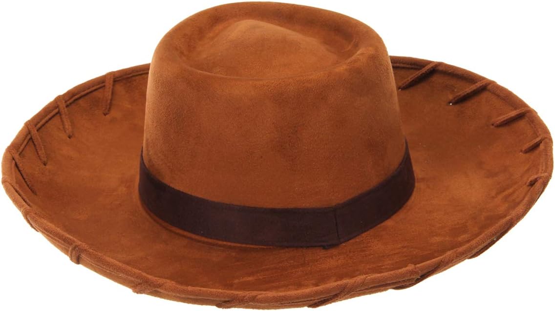 elope Disney Pixar Toy Story Woody Cowboy Adult Costume Hat Brown: Toys & Games