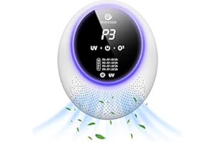 Morrrer Ozone Machine Odor Removal for Home & Pets, Portable Generator with 10,000mAh Battery, Eliminator Home, Smoke, Room Deodorizer Closet, Toilet（White）