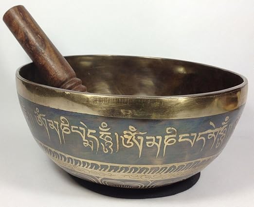 20,32 cm de buda tallada Om find something different para la melena