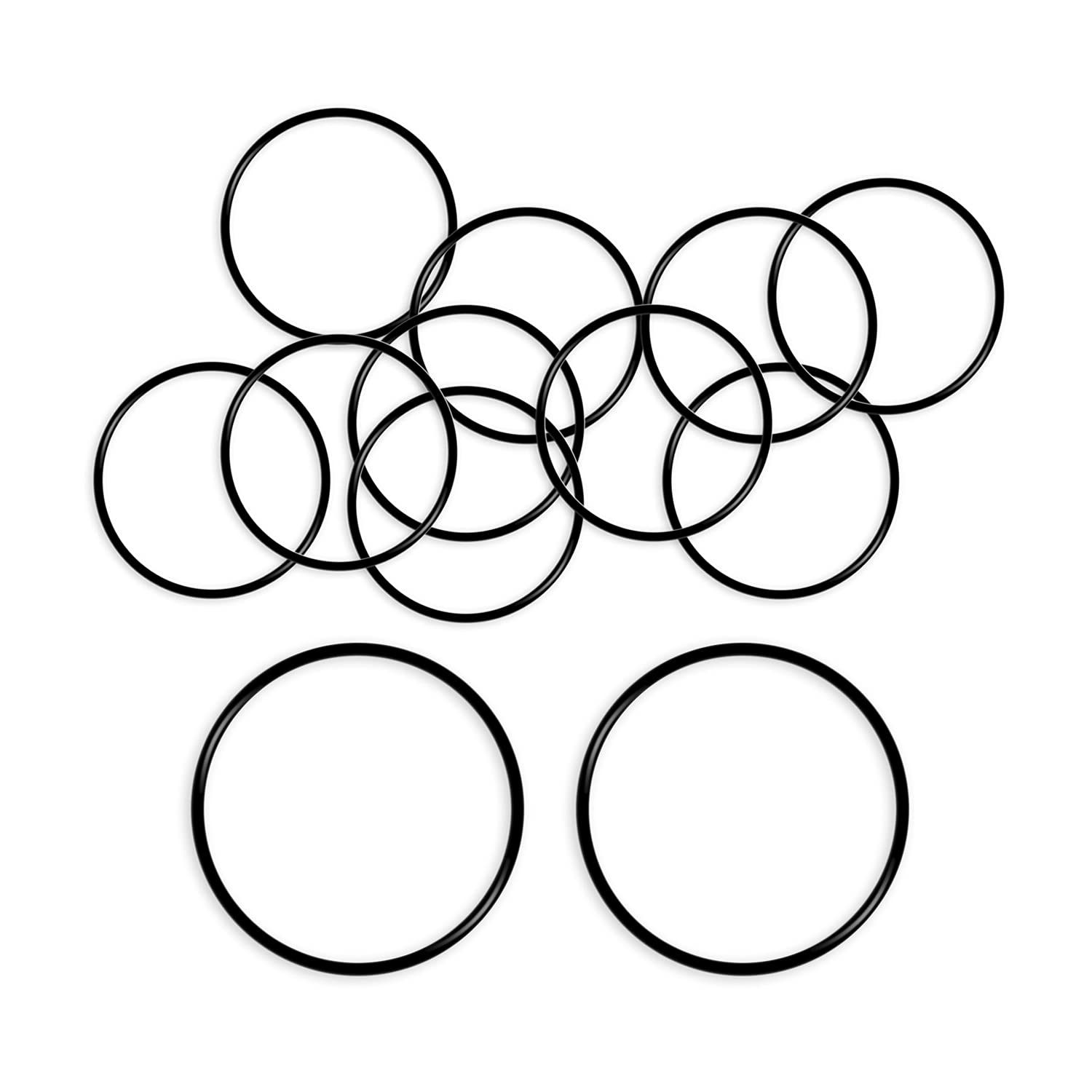 Othmro 10pcs Rubber O-Rings, Nitrile Rubber Washers O Ring, 23mm OD 20mm ID 1.5mm Width, Seal Rings for Plumbing