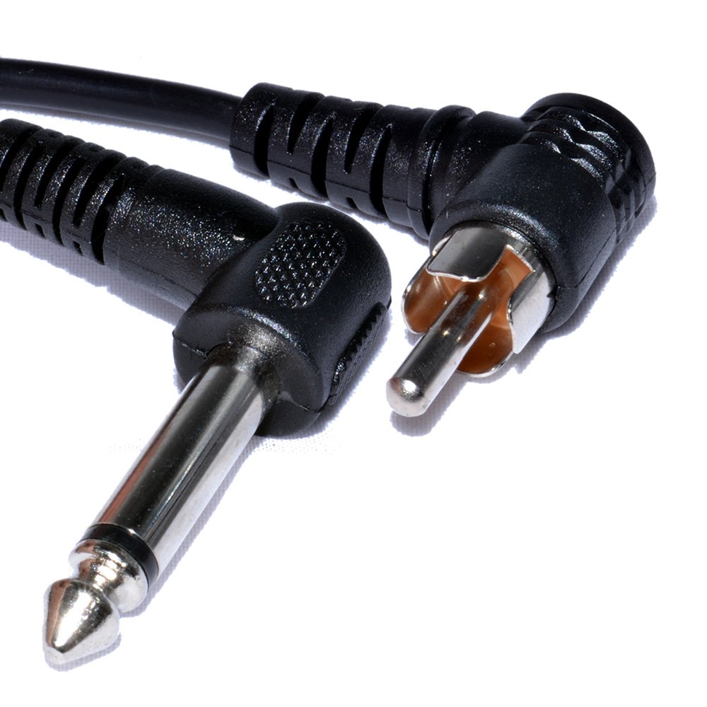 Amazon.com: Kenable 6.35mm 1/4 inch Mono Jack Plug to RCA Male Plug Right  Angle Audio Cable 1m (~3 feet): Home Audio & Theater