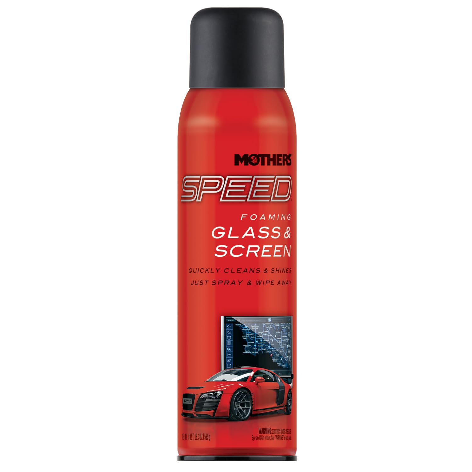 Photo 1 of (2 pack) Mothers 16619 Speed Foaming Glass & Screen Cleaner, 19 oz.