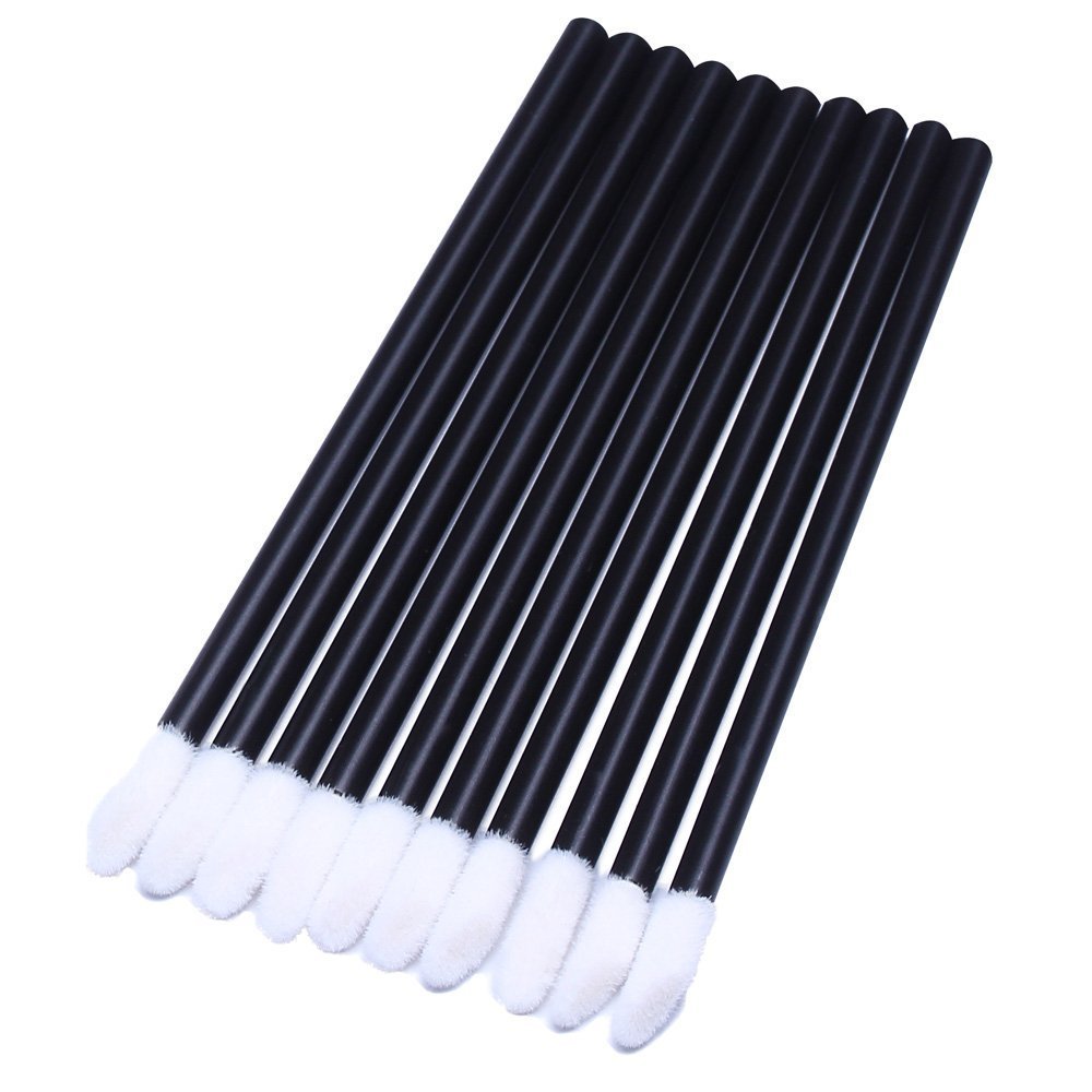 200pcs Disposable Lip Brush Lip Gloss Applicators Lipstick Wands Tool Kits (200): Beauty