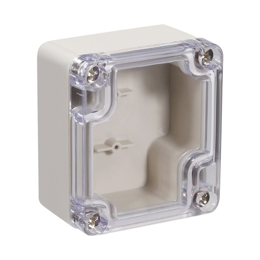 Sourcingmap 64x58x35mm/2.52x2.28x1.38inch Wateproof Electronic ABS Plastic DIY Junction Project Box Enclosure Case Outdoor/Indoor with Clear Cover